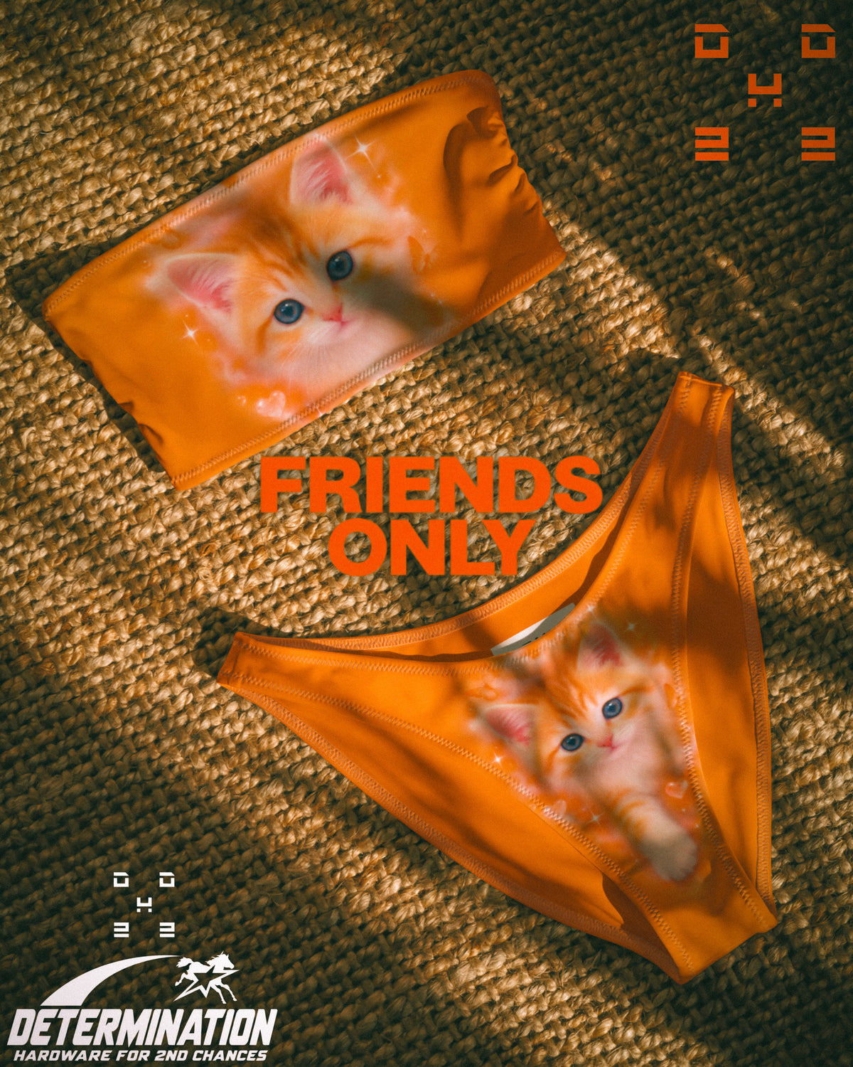DH2 Sunset Kitty Tabby Bandeau Set