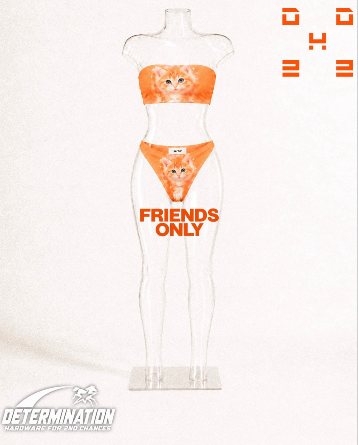 DH2 Sunset Kitty Tabby Bandeau Set